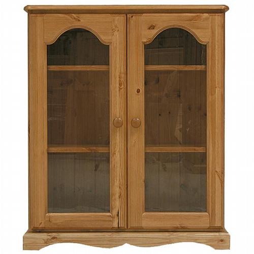 Cotswold Pine Bookcase 3`(Glass Doors)