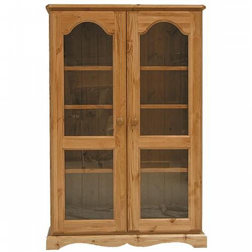 Cotswold Pine Bookcase 4`(Glass doors)