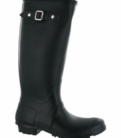 Sandringham Buckle-Up Wellington / Womens Boots / Weather Wellingtons (8 UK) (BLACK)