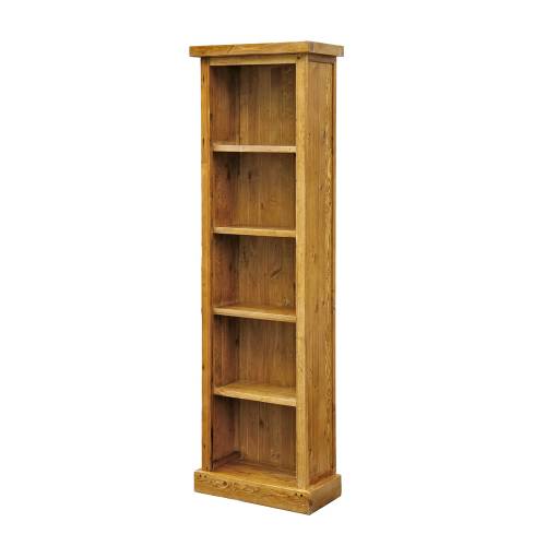 Cottage Pine Furniture Chunky Pine Slim Bookcase 560.005