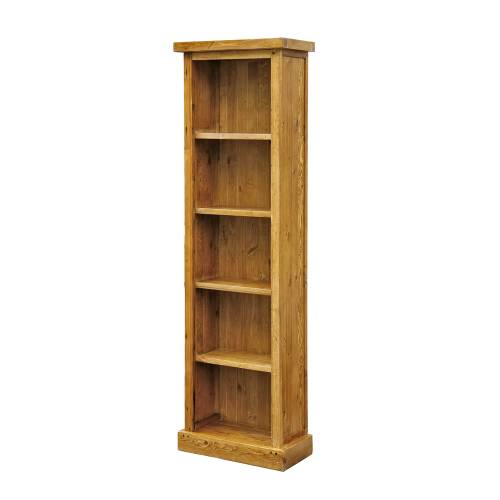 Cottage Pine Furniture Chunky Pine Slim Bookcase
