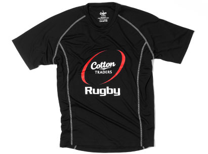 Cotton Traders Technical T-Shirt Black