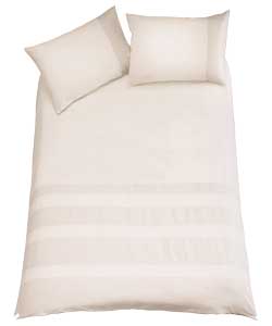 Cotton Waffle Cream Duvet Set - Double