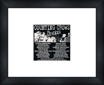 COUNTING CROWS UK Tour 1994 - Custom Framed Original Ad
