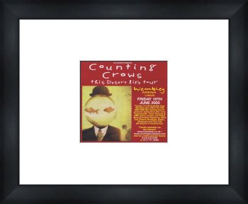 COUNTING CROWS UK Tour 2000 - Custom Framed Original Ad