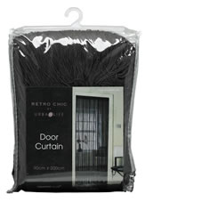 Country Club Door Curtain Chocolate 90cmx200cm