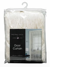 Country Club Door Curtain Cream 90cmx200cm