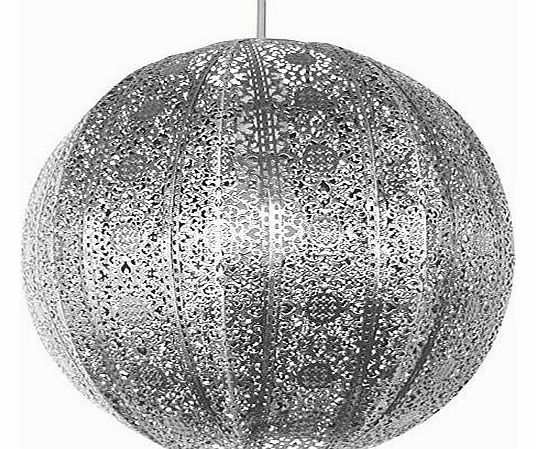Country Club Easy Fit Bohemian Indian Moroccan Pendant Fitting Round Ceiling Light Shade