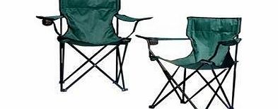 Country Club Folding camp chair with cup holder red green or blue