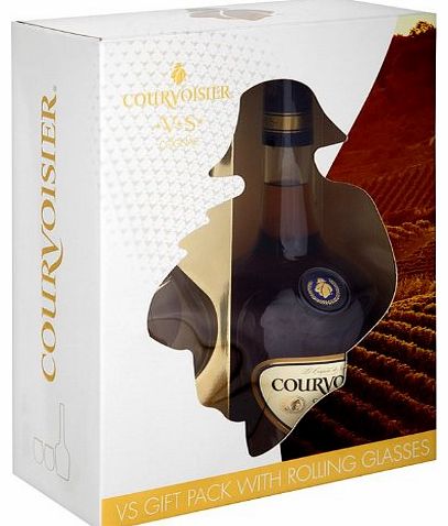 Courvoisier Brandy VS 2 Glass Gift Pack 70 cl
