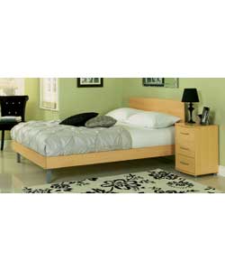 Double Bed with Memory Foam Mattress