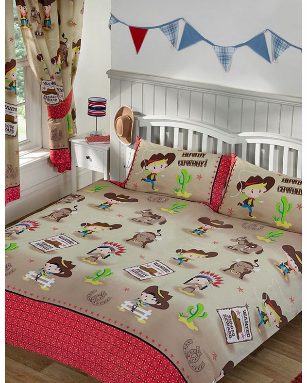 Cowboys Howdy Cowboy Double Duvet Cover and Pillowcase Set