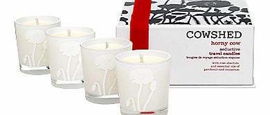 Cowshed Horny Cow Seductive Travel Candles, 4 x