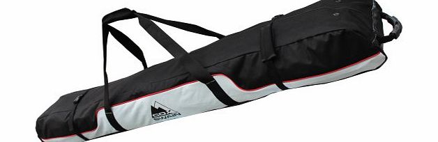  wheeled snowboard amp; ski bag TITANIUM, Colour: Black/Light Grey, Size: 175 cm