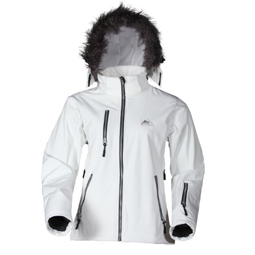  women 3-layer outdoor softshell jacket MAROON - 15.000mm waterproof, 10.000mm breathable, Colour: White, Size: M