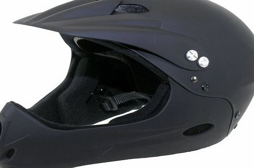 Ventura Full Face BMX Cycling Helmet Black 60-62cm