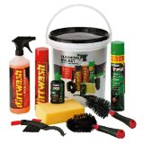 Weldtite Bike Cleaning Bucket with Lube Degreaser Brushes