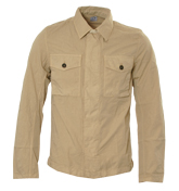 Beige Full Zip Over-Shirt