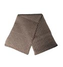 Beige Ribbed Scarf
