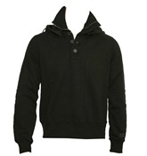 CP Company Black 1/4 Zip Sweatshirt with
