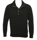 CP Company Black Full Zip Hooded Sweater