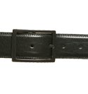 Black Leather Buckle Belt