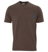 CP Company Brown Pique T-Shirt