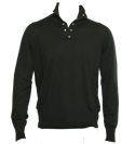 C P Company Black High Neck Sweater