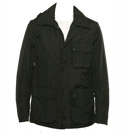 C P Company Black Mille Miglia Jacket with Detachable Hood
