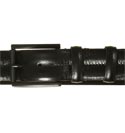 C P Company Black Soft Leather Belt