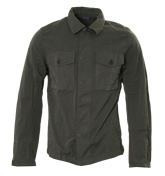 CP Company Dark Grey Full Zip Over-Shirt