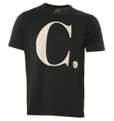 CP Company Navy T-Shirt with Large Logo