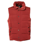 CP Company Red Hooded Gilet