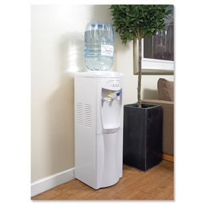 Water Cooler Dispenser Floor Standing White