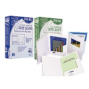CPF White Gloss Corporate Presentation Folders