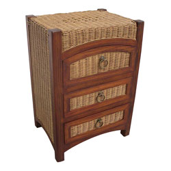 CPW - Rattan Arched Top 3 Drawer Chest
