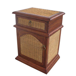 CPW - Rattan Bedside Cabinet