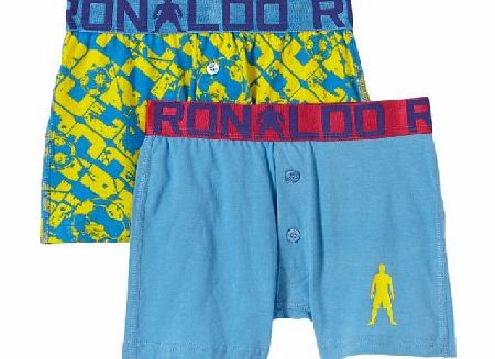 CR7 Cristiano Ronaldo 8450-13-401 Boys Boxer Shorts 2-Pack Multi-Coloured multicoloured Size:7/9