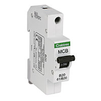 20A SP Type B Curve MCB