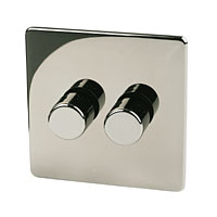 2G 2W 250W Dimmer Black Nickel