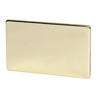 2G Blank Plate Polished Brass Flat Plate