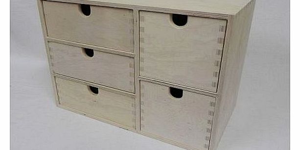 Craft Sales LTD 32 PLAIN WOOD WOODEN STORAGE BOX CUPBOARD CHEST OF DRAWERS DECOUPAGE PYROGRAPHY