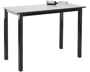 Craft table square leg Iroko top