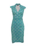 Crafted Emily and Fin Jodie Turquoise Wrap Dress S