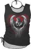 Spiral- Angel Heart 2 in 1 Mesh Black Ladies Vest