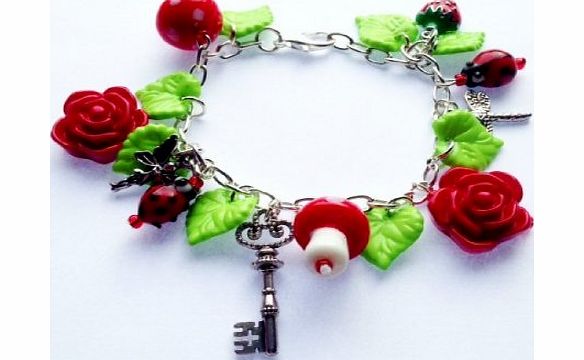 Crafty Kit Company CHARM BRACELET kIT - ``Secret Garden`` Bracelet - Jewellery Craft Kit - Craft Kit - Jewellery Kit