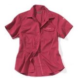 Craghoppers CRAG Kiwi Short Sleeved Shirt Ladies Raspberry 16