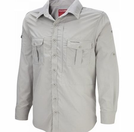 Craghoppers Nosilife Mens Long Sleeved Insect Repellent Shirt - Parchment, X-Large