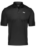 Craig Hatfield Under Armour HeatGear Euro Fit Performance Polo Shirt (Black Medium)