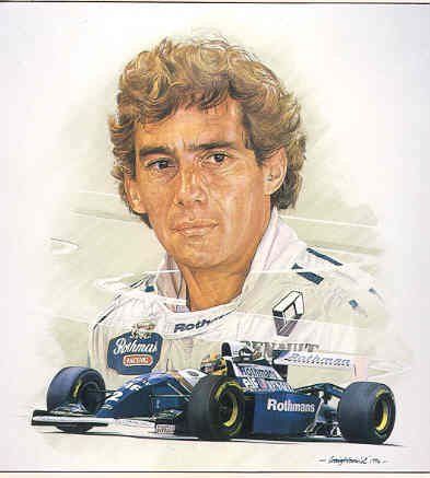 Craig Warwick Ayrton Senna The Legend Print